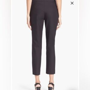 Theory black Thaniel trousers straight leg mid rise size 8